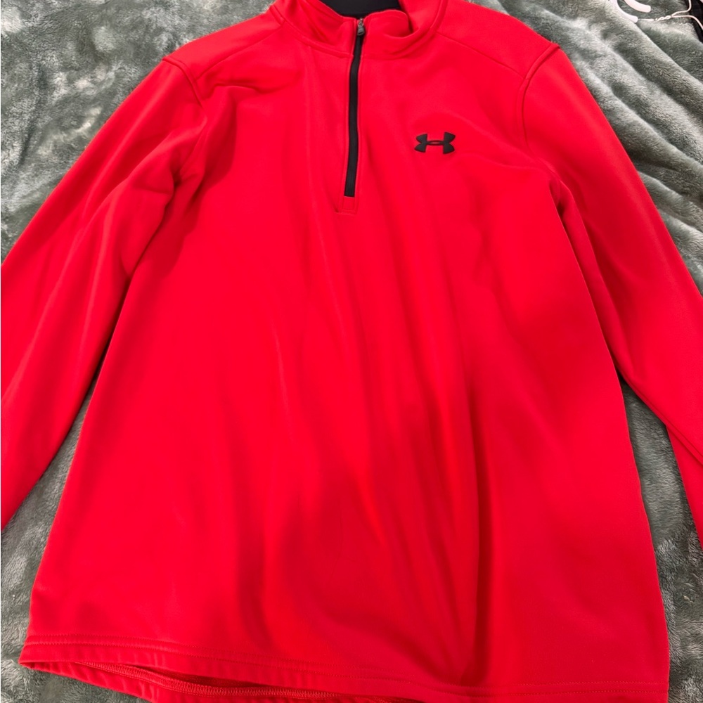 Under Armour Scarlet Quarter-Zip Top